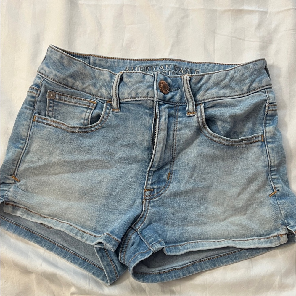 American Eagle Outfitters Light Blue Jean Shorts